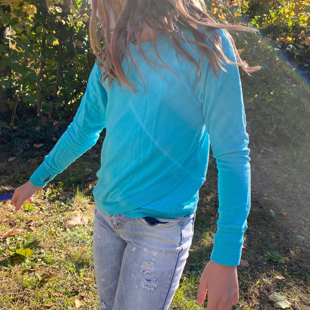 Blue long sleeve shirt